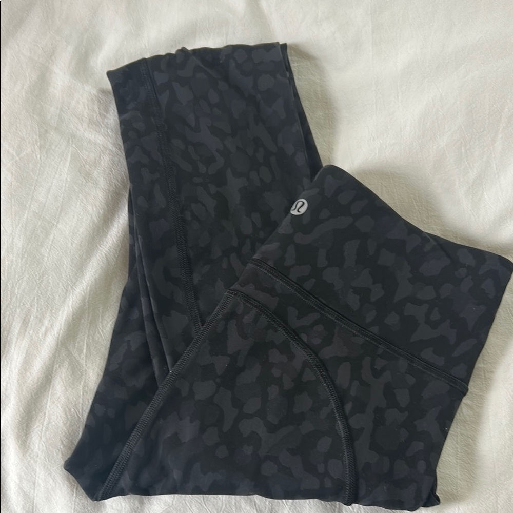 lululemon athletica Black Patterned Leggings